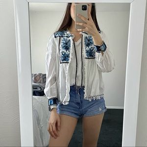 Zara embroidered jacket